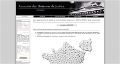 Desktop Screenshot of annuaire-huissier-de-justice.fr
